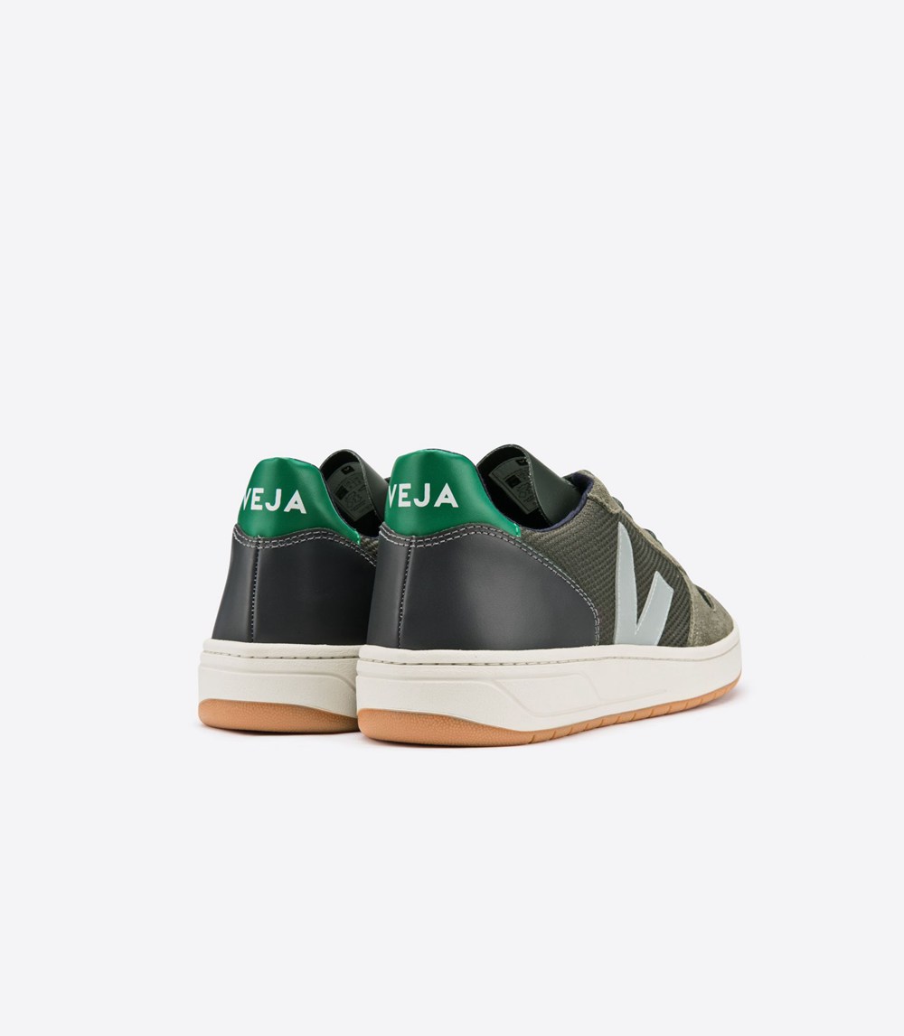 Veja Trainers Mens Olive - V-10 B-mesh Multico - GEFA-43862